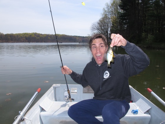 fishing fisherman excited silly goofy