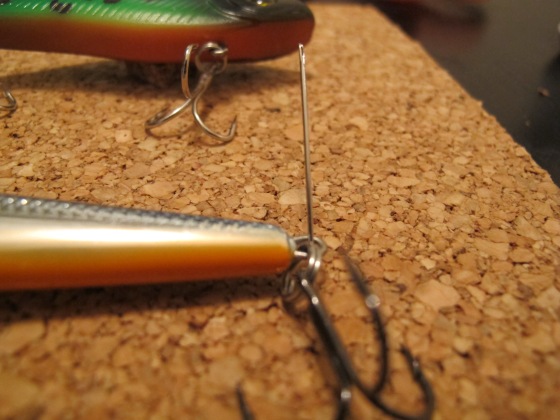 fishing lure sewing needle craft shadow box